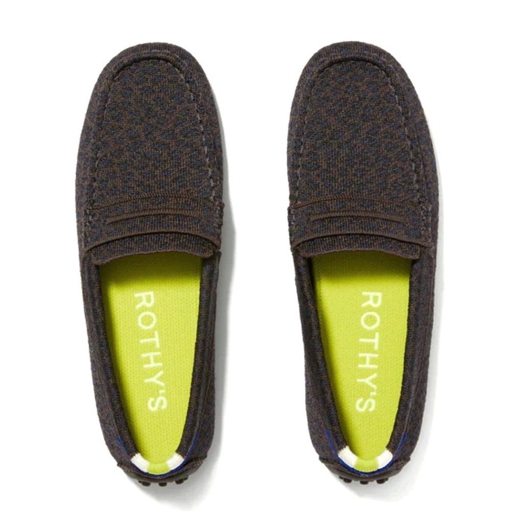 Rothy’s Chocolate Spot Drivers, size 11